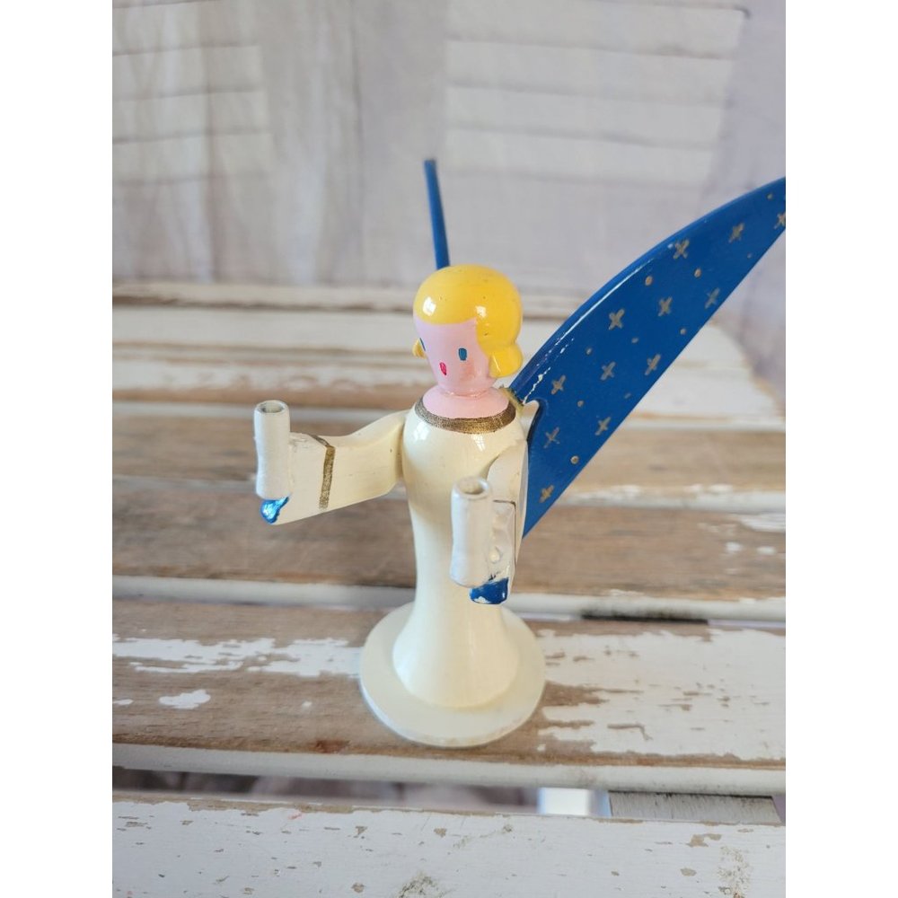 Antique‎ wooden Angel cherub wooden Xmas decor